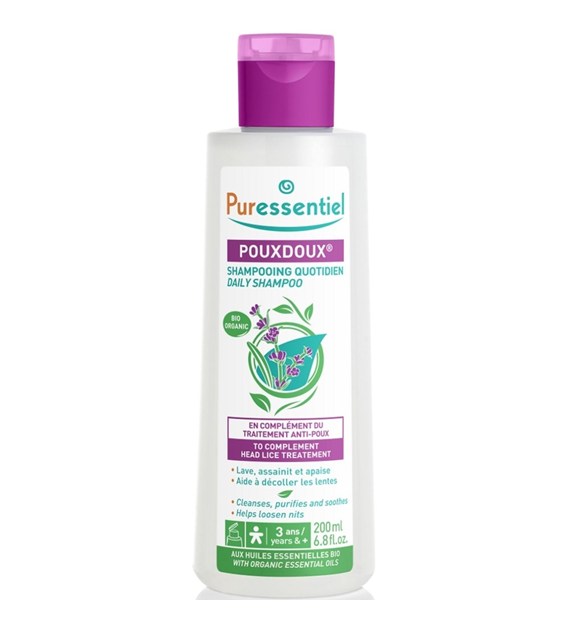 Puressentiel, Poudoux®, Naturalny szampon przeciw wszawicy, 200 ml