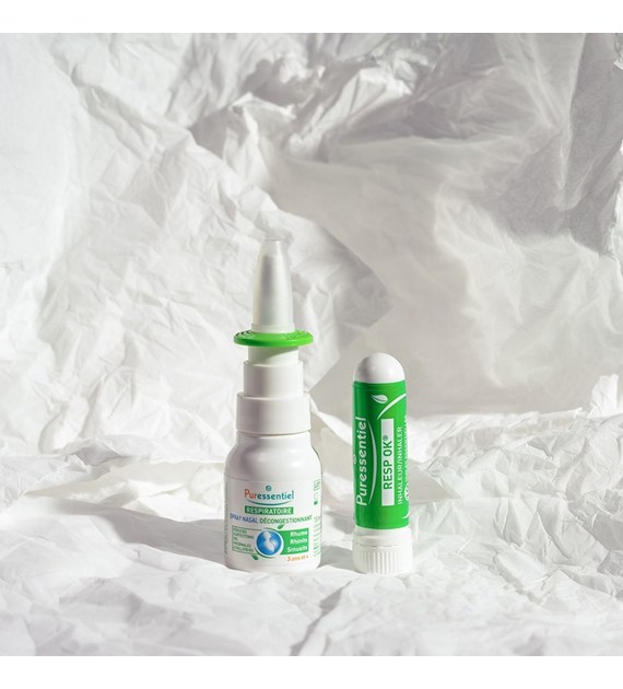 Puressentiel, Naturalny Inhalator Resp’OK® do udrażniania dróg oddechowych z 19 olejkami eterycznymi, 1 ml