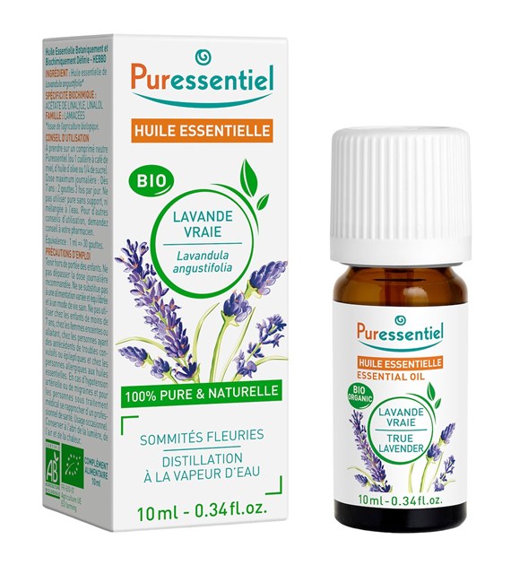 Puressentiel, Naturalny olejek eteryczny BIO z lawendy prawdziwej, 10 ml