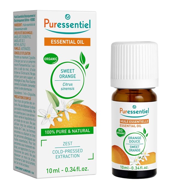 Puressentiel, Naturalny olejek eteryczny BIO ze słodkiej pomarańczy, 10 ml