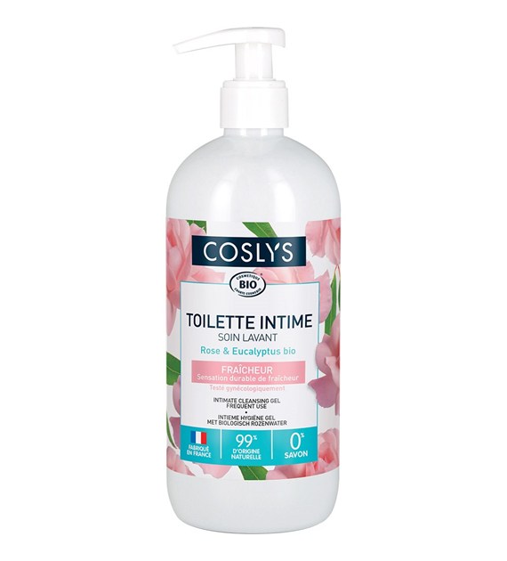 Coslys, Żel do higieny intymnej z wodą różaną, 500 ml