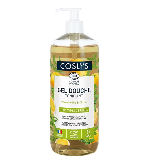 Coslys, Delikatny żel pod prysznic, Werbena i Cytryna, 1 L