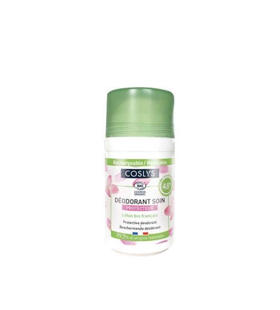 Coslys, Ałunowy dezodorant ochronny z lotosem, roll-on, 50 ml