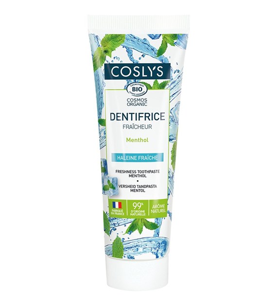 Coslys, Odświeżająca mentolowa pasta do zębów, 100 g