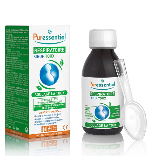 Puressentiel, Oddychanie, Syrop na kaszel, 125 ml