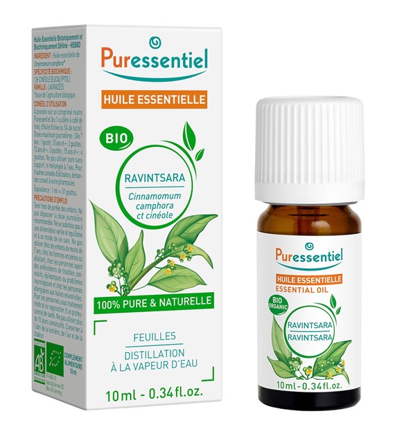 Puressentiel, Naturalny olejek eteryczny BIO z ravintsary, 10 ml