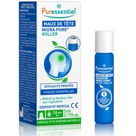 Puressentiel, Migra Pure, Roll-on na ból głowy z 9 olejkami eterycznymi, 5 ml
