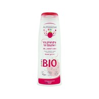 Alphanova Kids Bio, Żel 3 w 1 do ciała i włosów, Truskawka, 250 ml