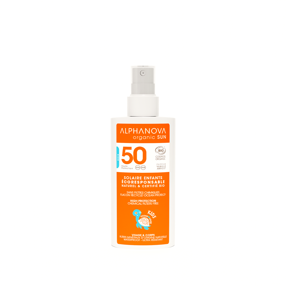 Alphanova Sun Bio, KIDS Spray Przeciwsłoneczny, filtr 50, 125g