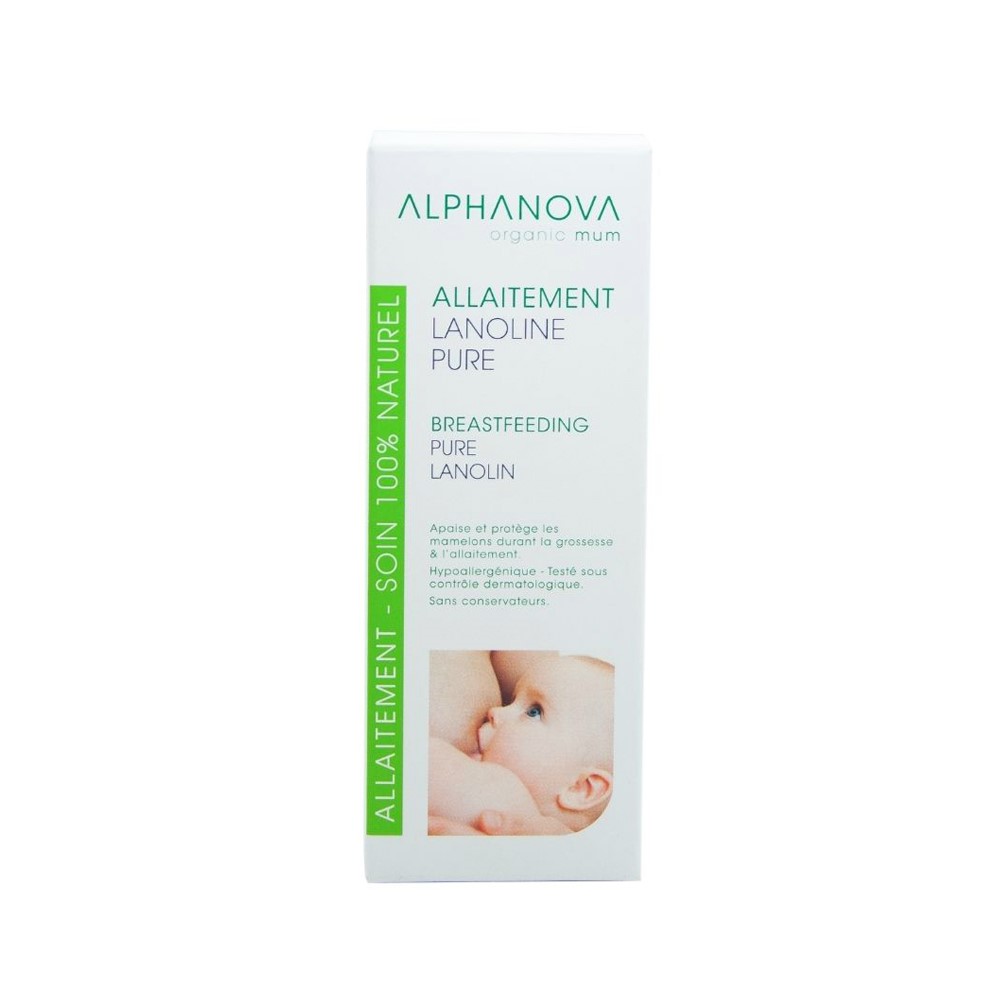 Alphanova Organic Mum, Lanolina na brodawki, 100% naturalna, 40 ml