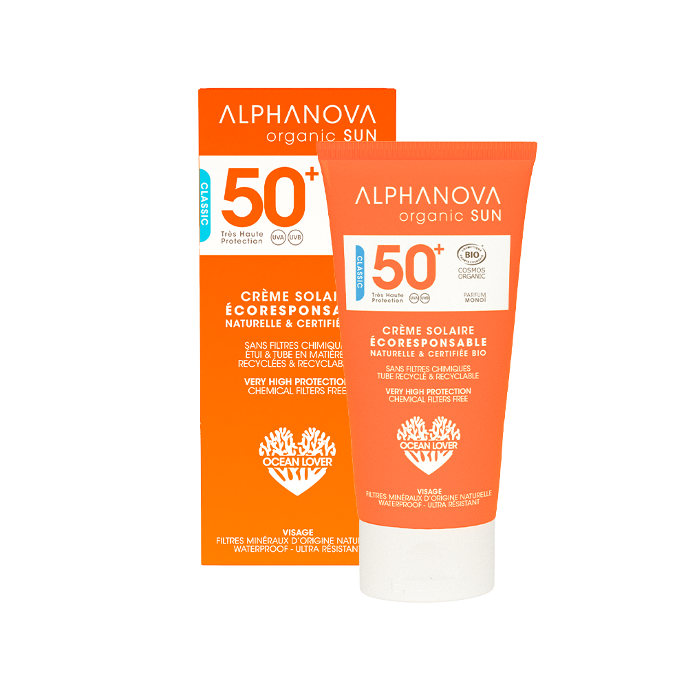 Alphanova Sun Bio, Krem Przeciwsłoneczny, filtr SPF50+, 50 g