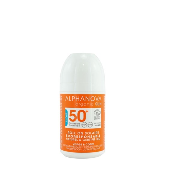 Alphanova Sun Bio, Krem Przeciwsłoneczny w kulce, filtr SPF50+, EXTREME SPORT