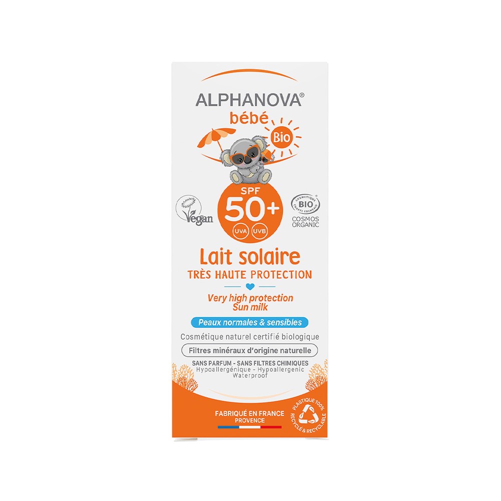 Alphanova Sun Bio, Bebe Przeciwsłoneczny Krem na słońce SPF 50+ SUN, 50g