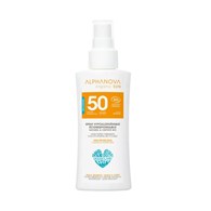 Alphanova Sun Bio, Spray z filtrem SPF50, wersja podróżna, 90g