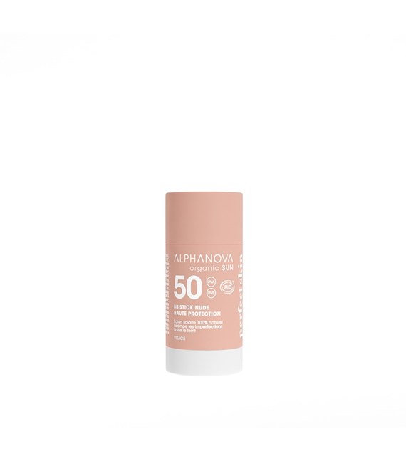 Alphanova Sun Bio, Krem z filtrem w sztyfcie, SPF50+, Beige, 12 g