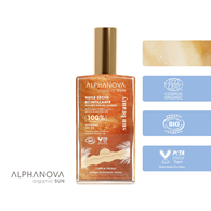 Alphanova Sun Beauty, Bio Suchy Olejek z Efektem Glow, Utrwalający Opaleniznę, 100 ml