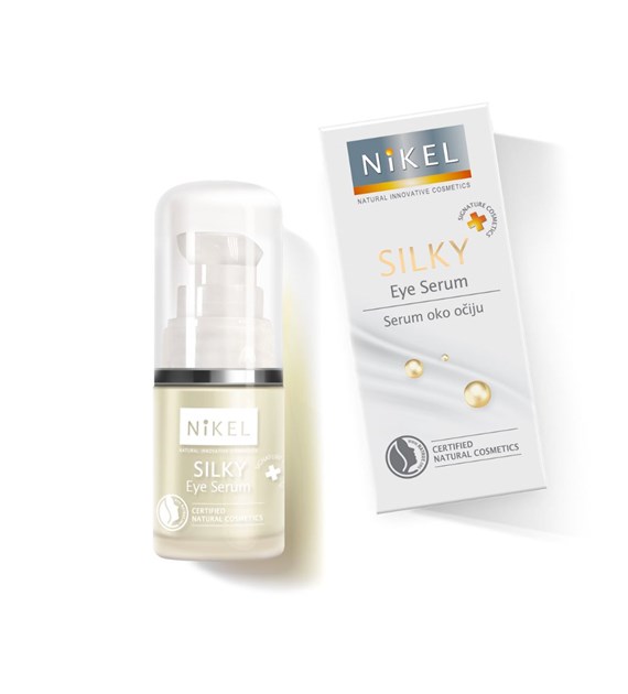 NIKEL, SILKY, Przeciwstarzeniowe serum pod oczy, 15 ml