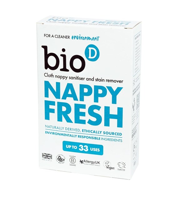Bio-D, Nappy Fresh, Dodatek do proszku do prania pieluch, 500 g