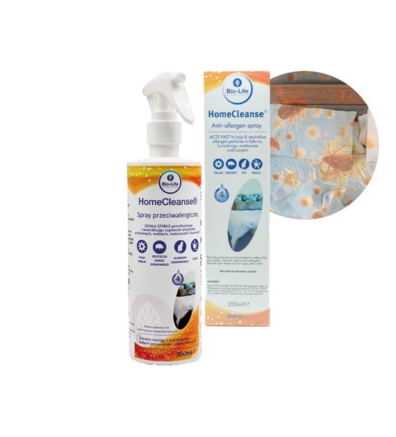 Bio-Life HomeCleanse, Antyalergiczny spray do obić i tkanin, 350 ml