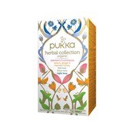 PUKKA, Herbata Herbal Collection, 4 x 5 rodzajów (Elderberry & echinacea, Lemon, ginger & manuka honey, Night time, Three mint, Detox)