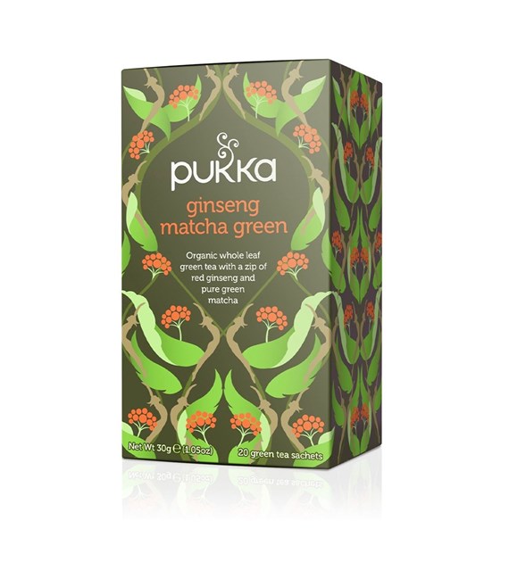 PUKKA, Herbata Ginseng Matcha Green 20 saszetek