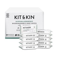 Kit and Kin, Chusteczki nawilżane dla dzieci, KARTON 600 szt. (10 op. po 60 szt.)