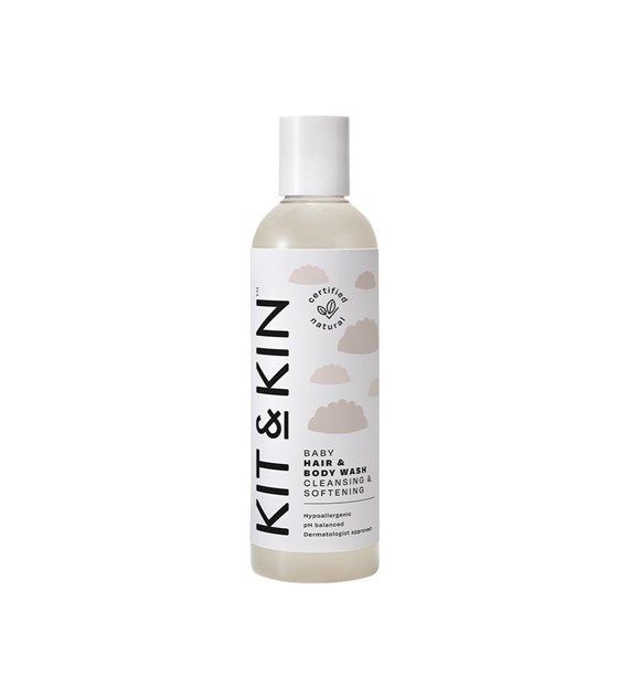 Kit & Kin, Organiczny Żel do Mycia 2w1 do Ciała i Włosów Maluszka, 250 ml