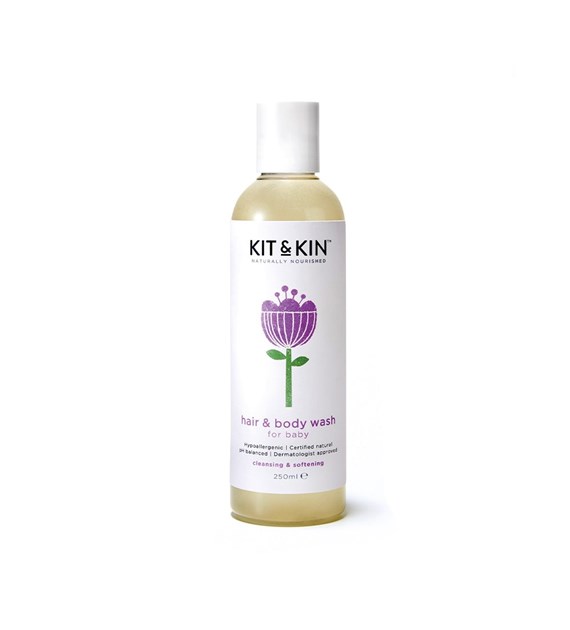 Kit and Kin, Organiczny Żel do Mycia 2w1 do Ciała i Włosów Maluszka, 250ml