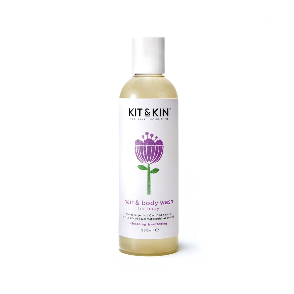 Kit and Kin, Organiczny Żel do Mycia 2w1 do Ciała i Włosów Maluszka, 250ml