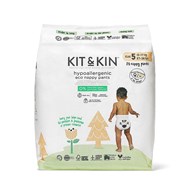 Kit & Kin, Pieluchomajtki Nappy Pants 5 (12-17 kg), Zebra/Lew, 20 szt.