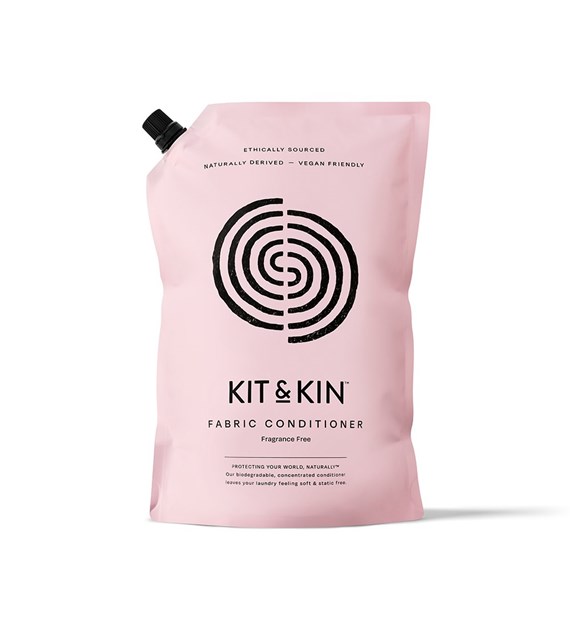 Kit & Kin, Naturalny płyn do płukania tkanin, bezzapachowy, 1L