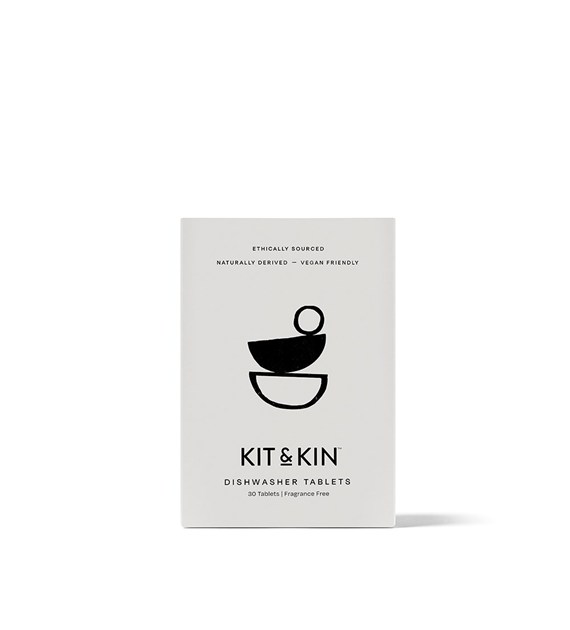 Kit & Kin, Naturalne Tabletki do zmywarki, 30 szt.