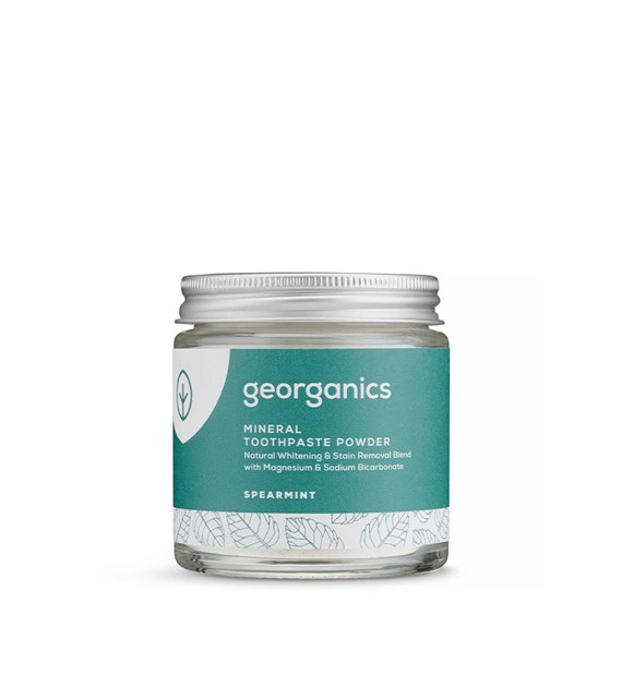 Georganics, Mineralny proszek do mycia zębów, Spearmint, 60 ml