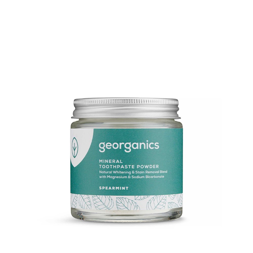 Georganics, Mineralny proszek do mycia zębów, Spearmint, 60 ml