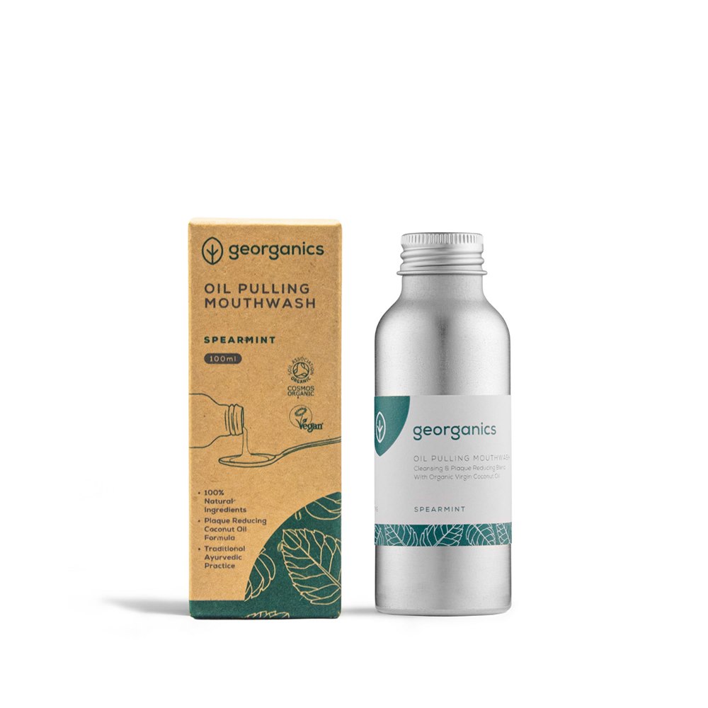 Georganics, Olej do płukania ust, Spearmint, 100 ml