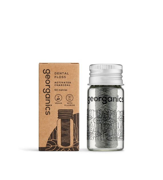 Georganics, Naturalna nić dentystyczna z węglem, 50 m
