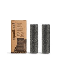 Georganics, REFILL, Naturalna nić dentystyczna z węglem, 100 m (2x50 m)