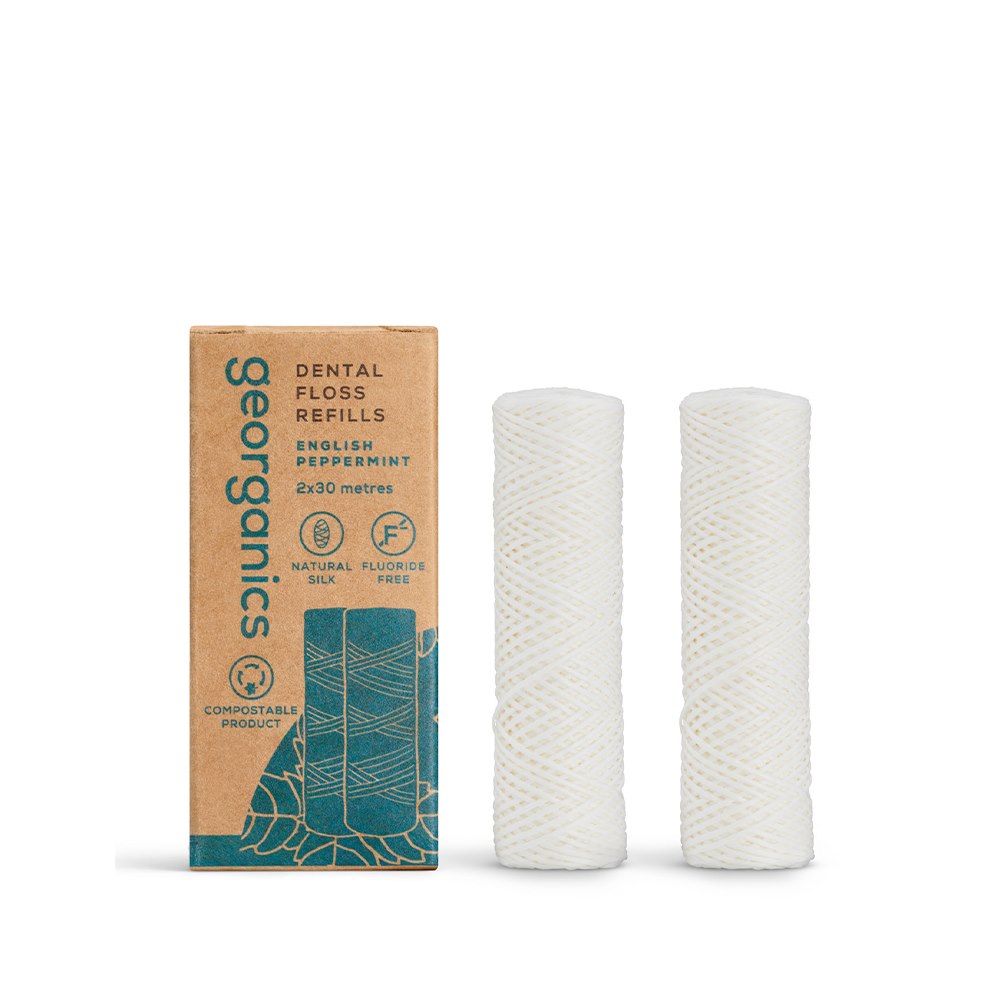 Georganics, Refill, Naturalna nić dentystyczna, English Peppermint
