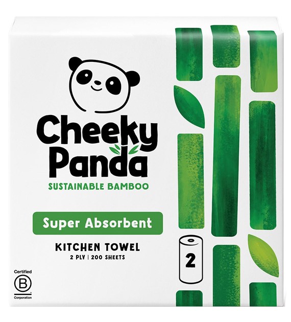 Cheeky Panda, Ręcznik papierowy, 200 listków (2 rolki po 100 listków)
