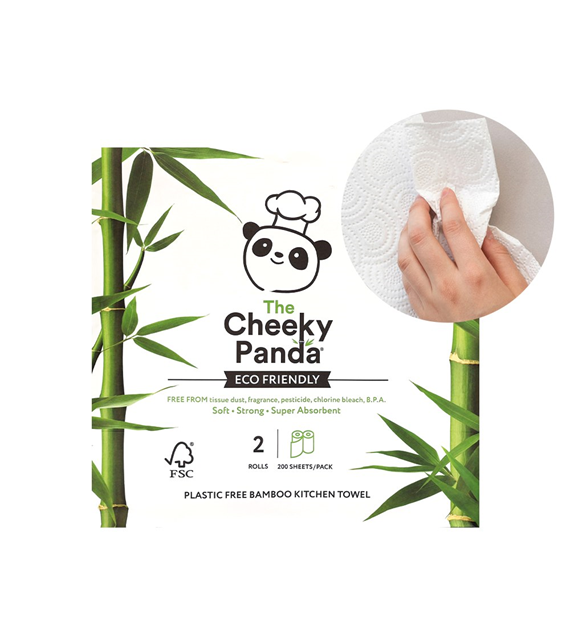 Cheeky Panda, Ręcznik papierowy, 200 listków (2 rolki po 100 listków)