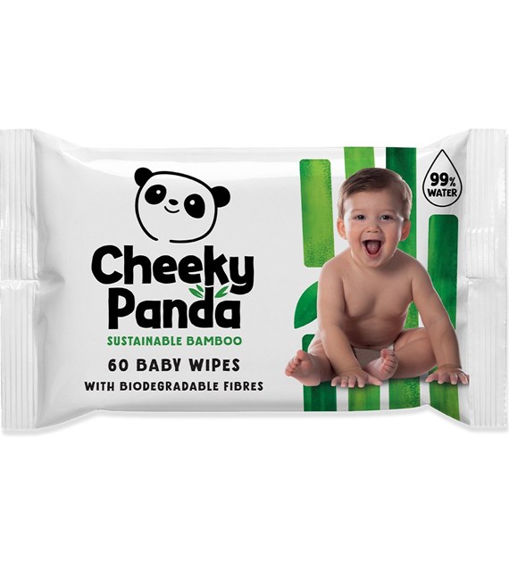 Cheeky Panda, Chusteczki nawilżane dla dzieci, 60 szt.