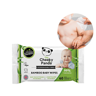 Cheeky Panda, Chusteczki nawilżane dla dzieci, 60 szt.