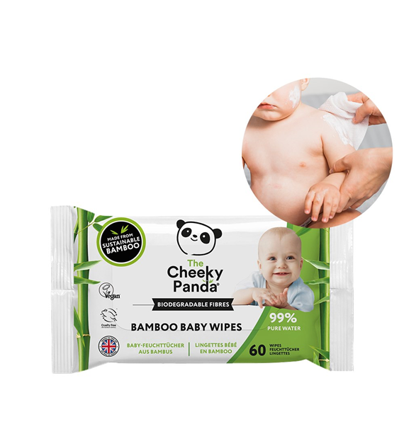 Cheeky Panda, Chusteczki nawilżane dla dzieci, 12-pak, 720 szt.