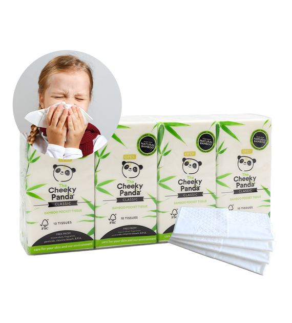 Cheeky Panda, Chusteczki higieniczne kieszonkowe, 10 szt.