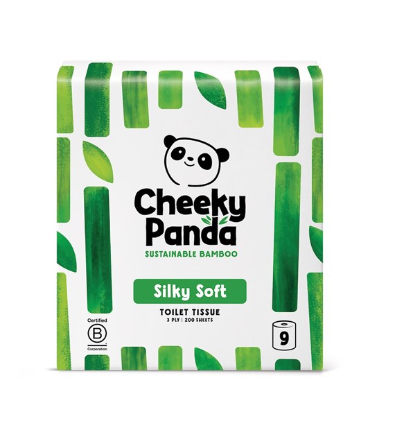 Cheeky Panda, Papier toaletowy trzywarstwowy, 9 rolek