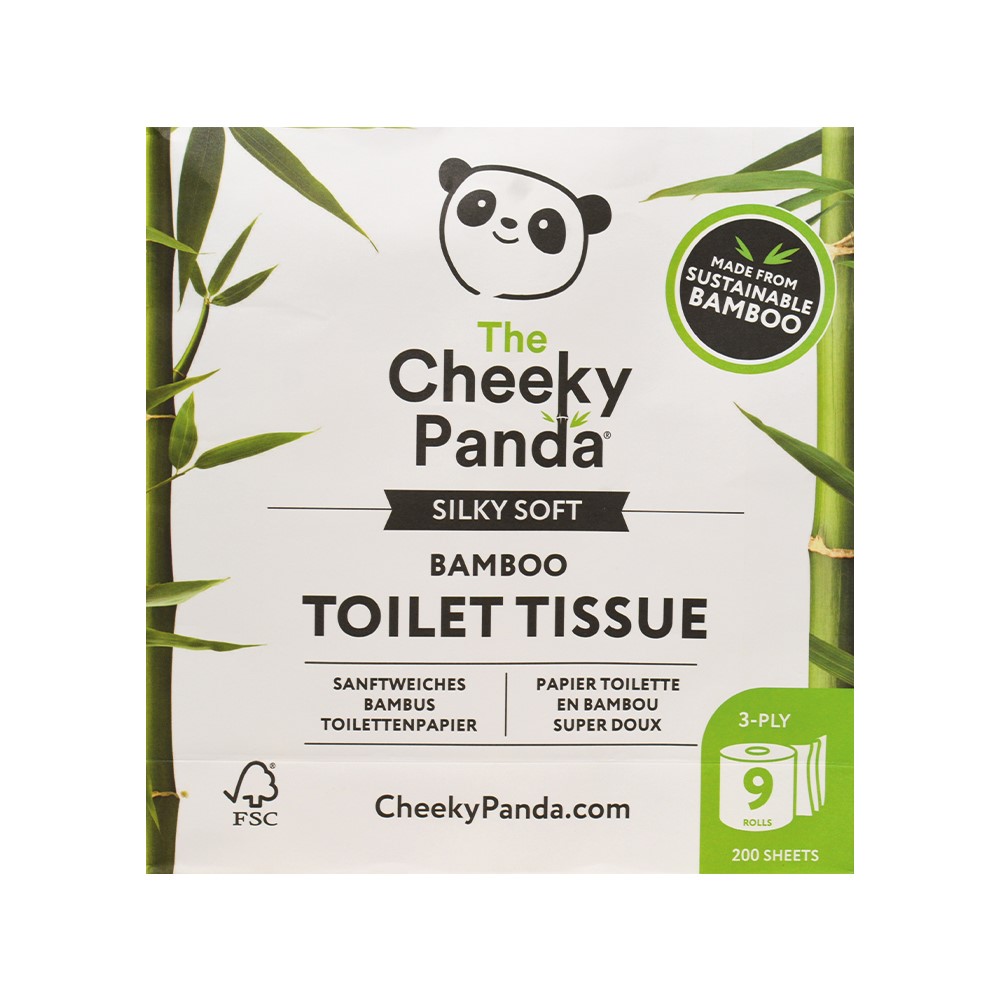 Cheeky Panda, Papier toaletowy trzywarstwowy, 9 rolek