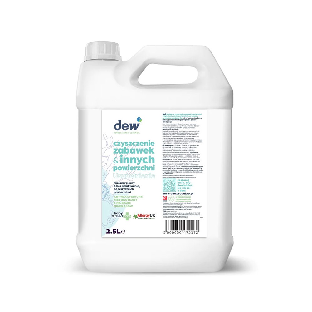 DEW, Środek dezynfekujący do zabawek i innych powierzchni, 2,5 L