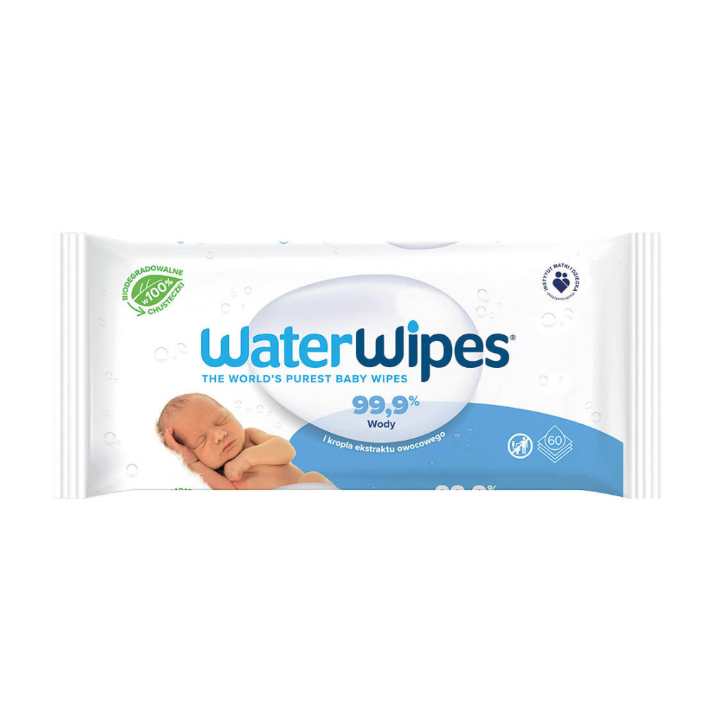 WaterWipes BIO, Chusteczki nawilżane dla dzieci 60 szt.