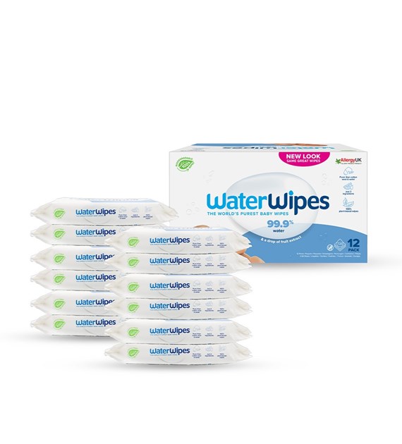 WaterWipes BIO, Chusteczki nawilżane dla dzieci WIELOPAK 720 szt. (12 op. x 60 szt.)