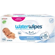 WaterWipes BIO, Chusteczki nawilżane dla dzieci 540 szt. (9 op. po 60 szt.)